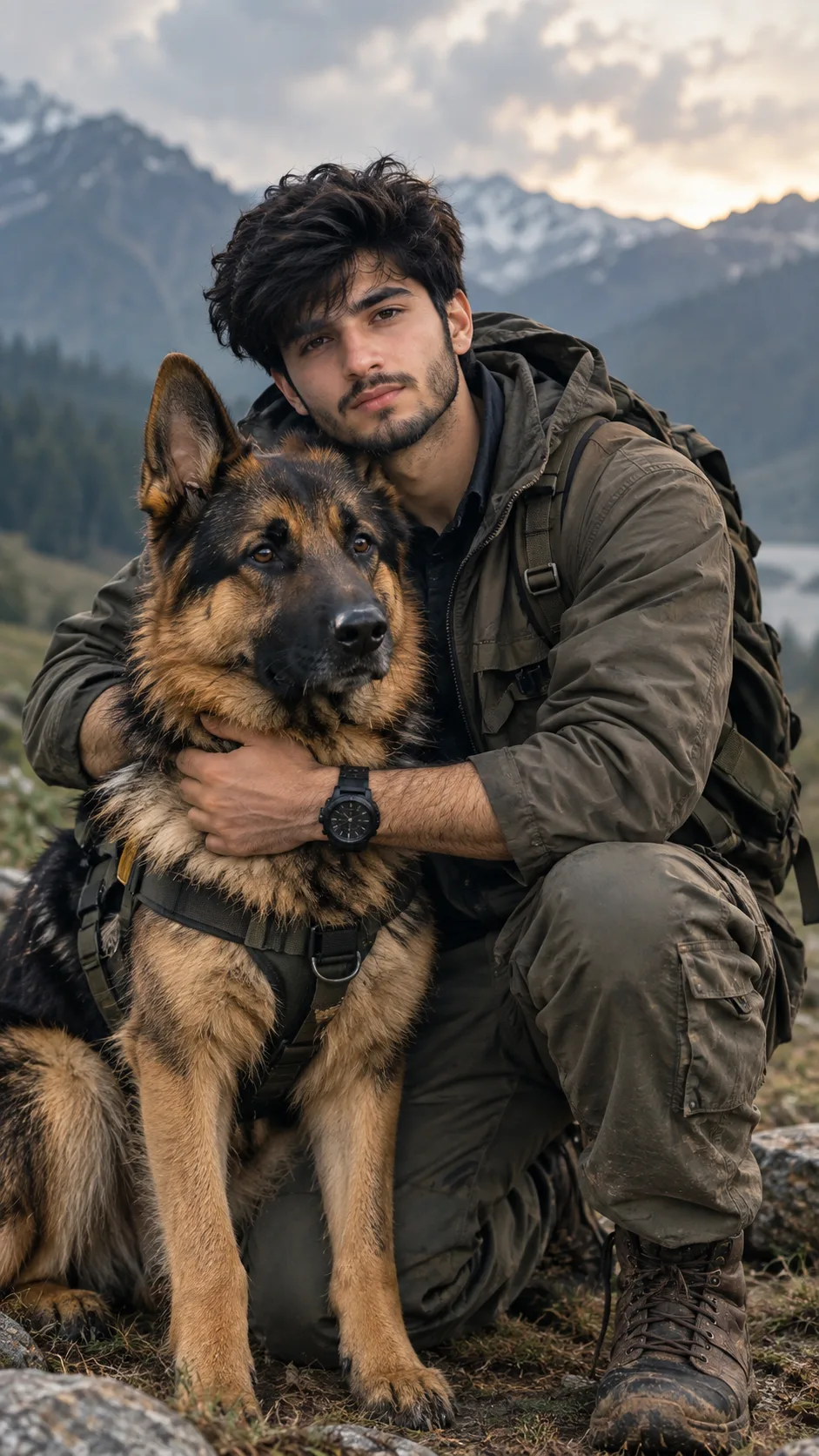 Using the uploaded picture as the only reference and without changing the face, create an ultra-photorealistic cinematic portrait of a
