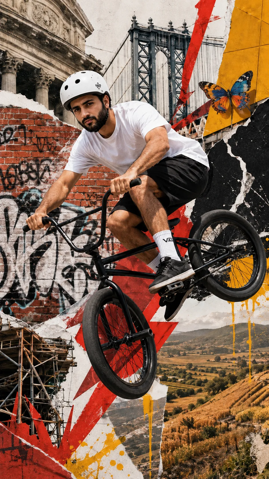 # Identity-Preserved BMX Collage — Exact Reference Style Prompt **IMPORTANT IDENTITY INSTRUCTION — HIGHEST PRIORITY** Use the