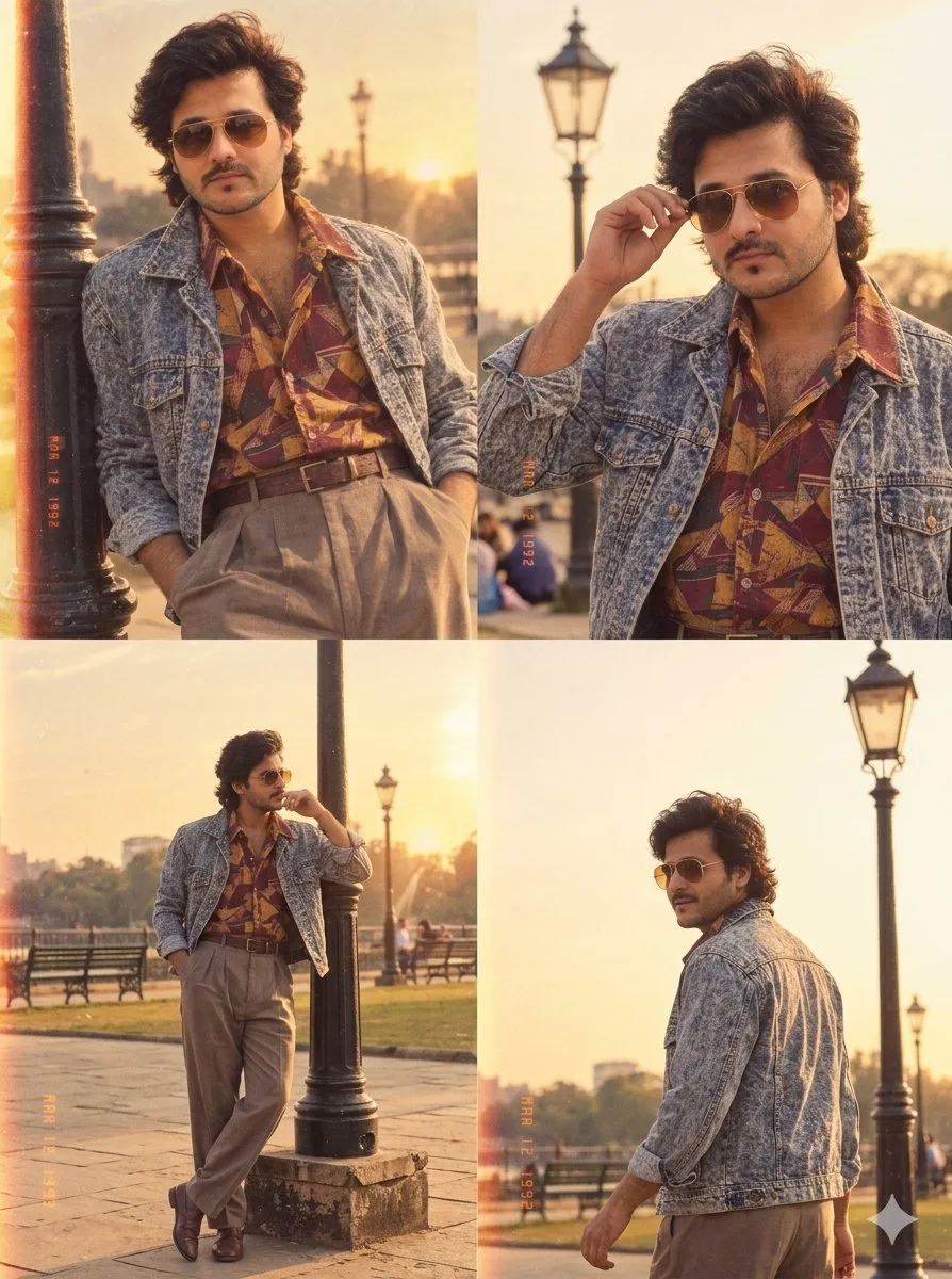 An absolute visual masterpiece, hyper-photorealistic and ultra-detailed multi-pose fashion lookbook storyboard capturing a handsome young