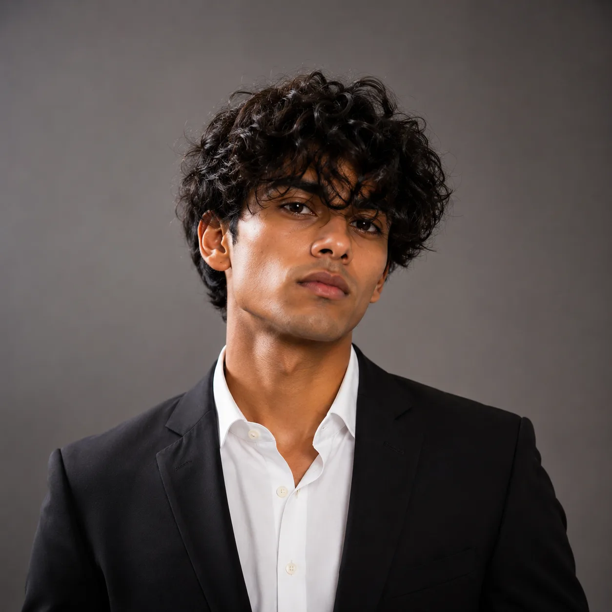 Create a professional corporate headshot with studio-quality lighting.