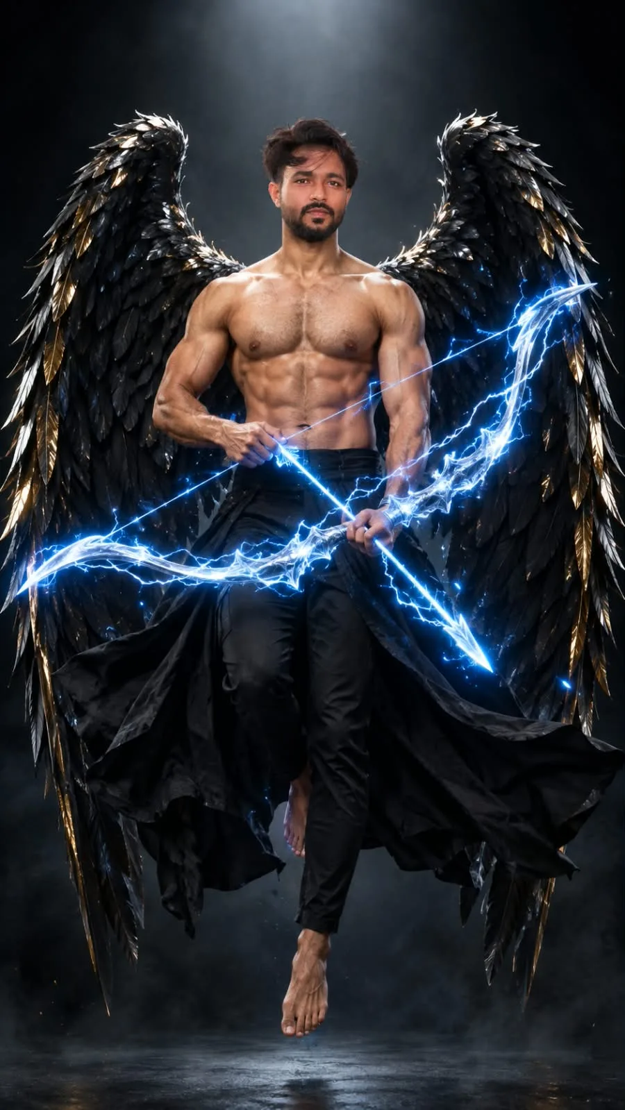 Create an ultra-photorealistic 4K UHD cinematic fantasy portrait, vertical 9:16, inspired closely by the uploaded reference image’s