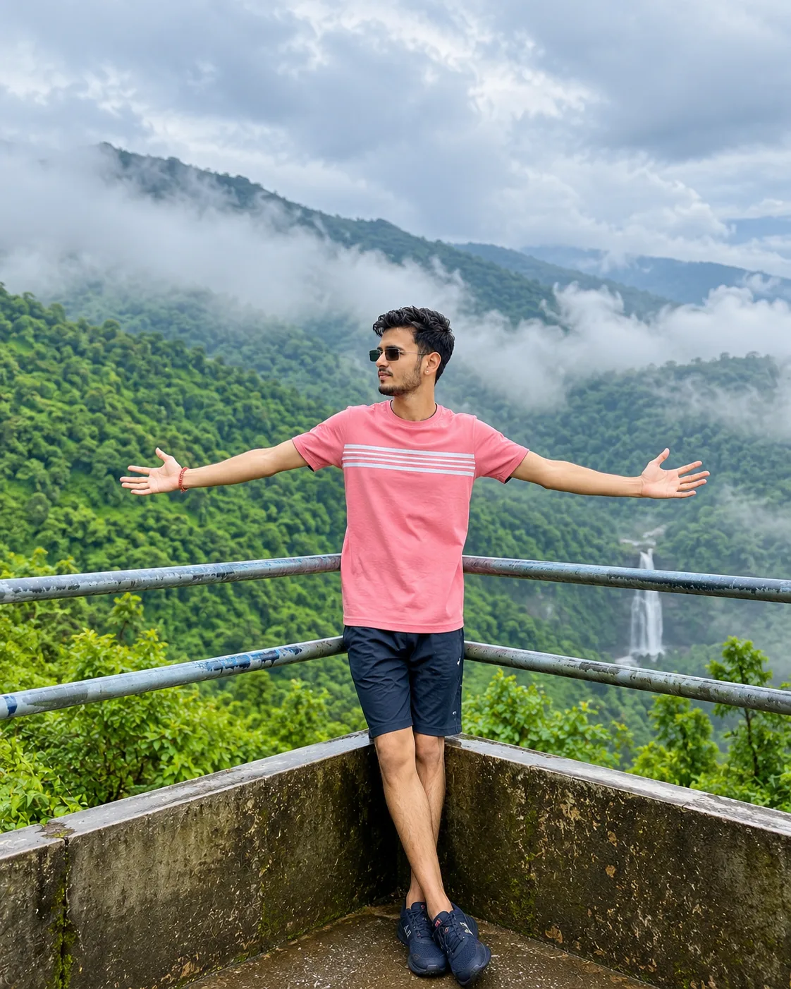 Create an ultra-realistic, high-resolution cinematic travel portrait based closely on the uploaded reference image.