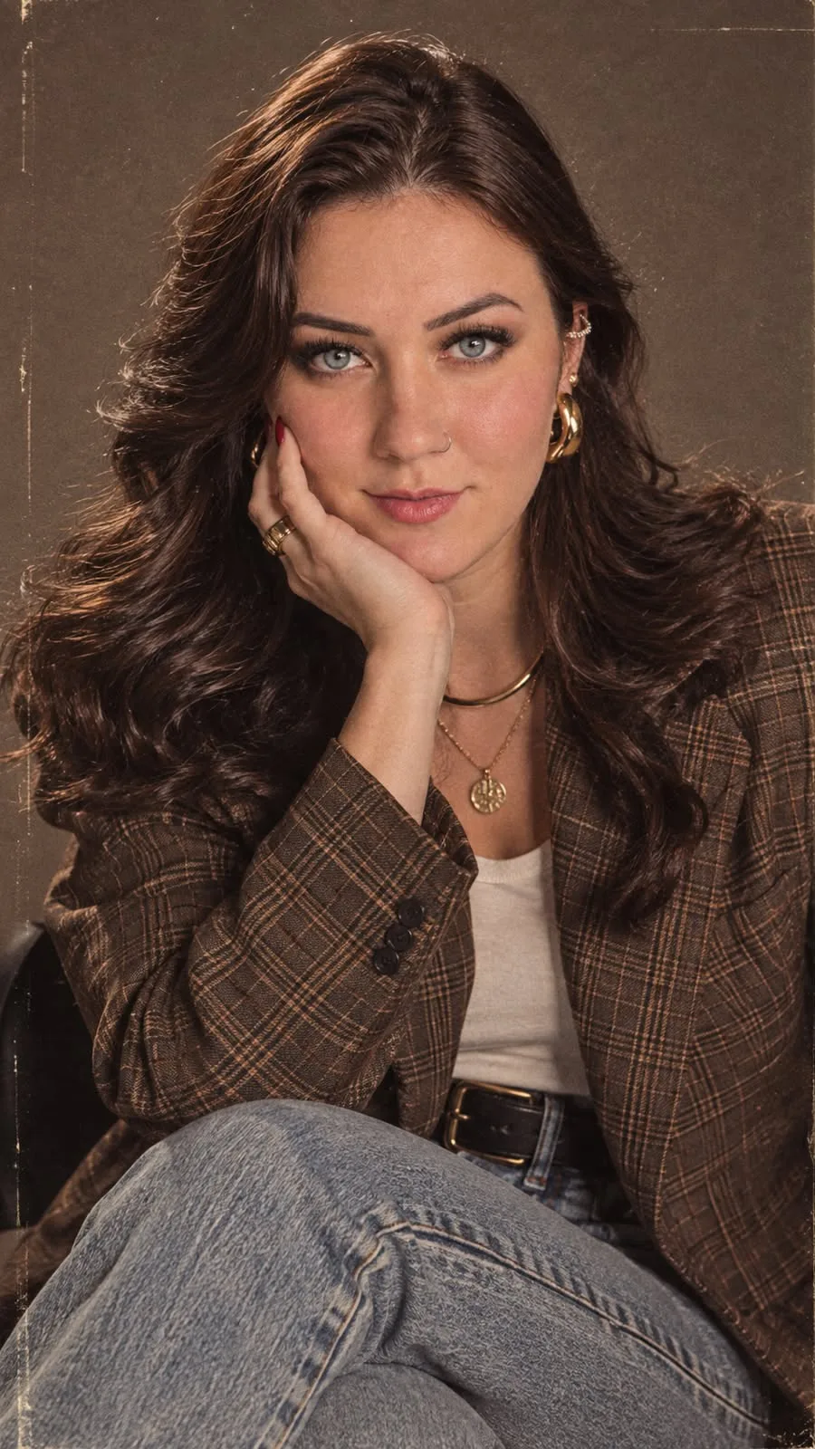 Create a highly realistic vertical editorial portrait using the uploaded user photo as the ONLY source of the subject’s identity.