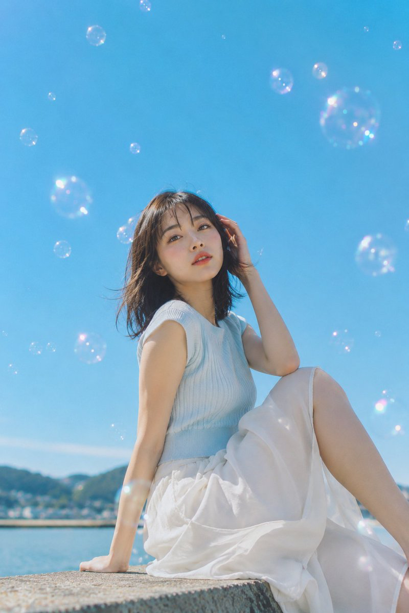 THEME: Summer bubbles by the seaside.