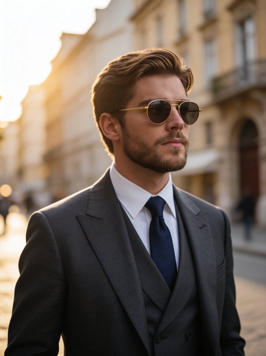 Tailored Charcoal Grey Suit