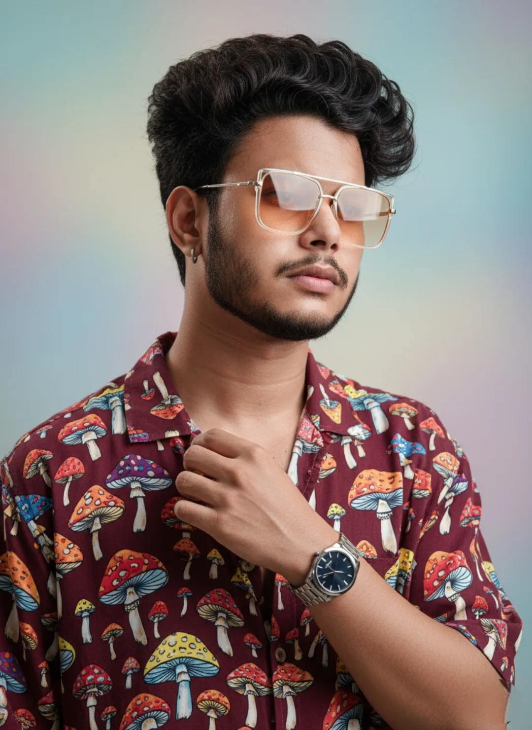 Yeh lijiye, is image ke liye ek detailed aur high-quality AI image generation prompt: > Prompt: A hyper-detailed medium close-up portrait