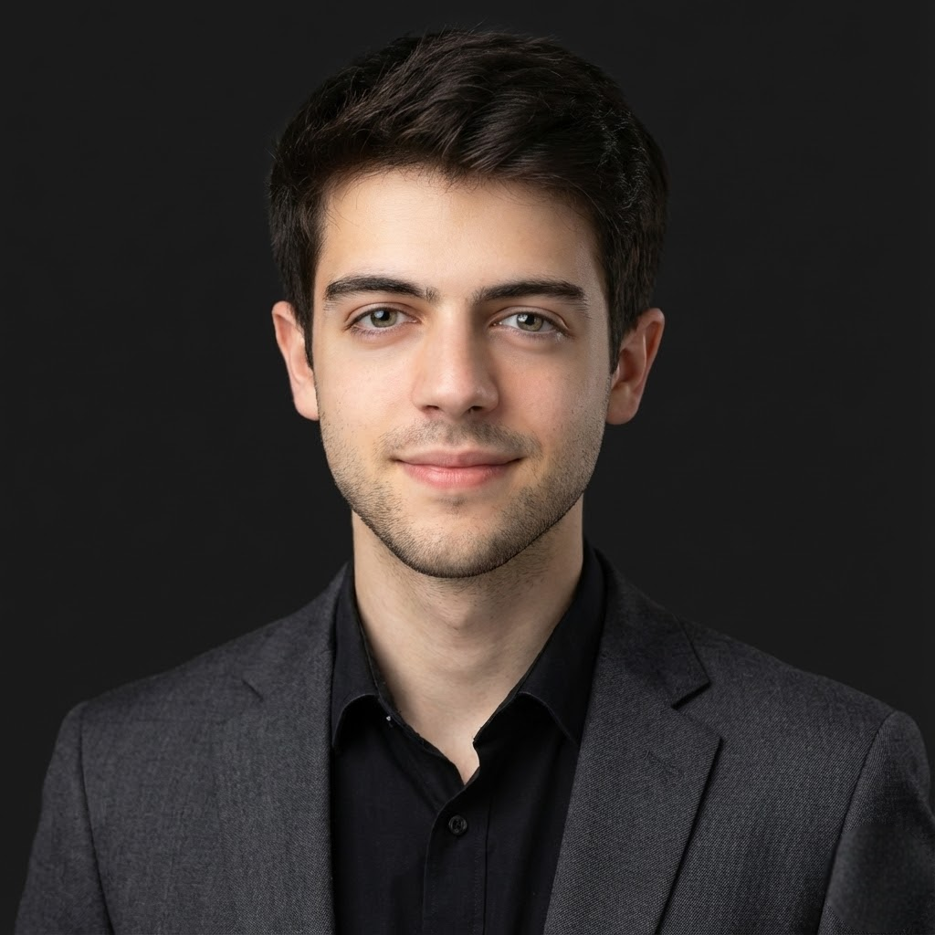 A professional, high-resolution, profile photo, maintaining the exact facial structure, identity, and key features of the person in the