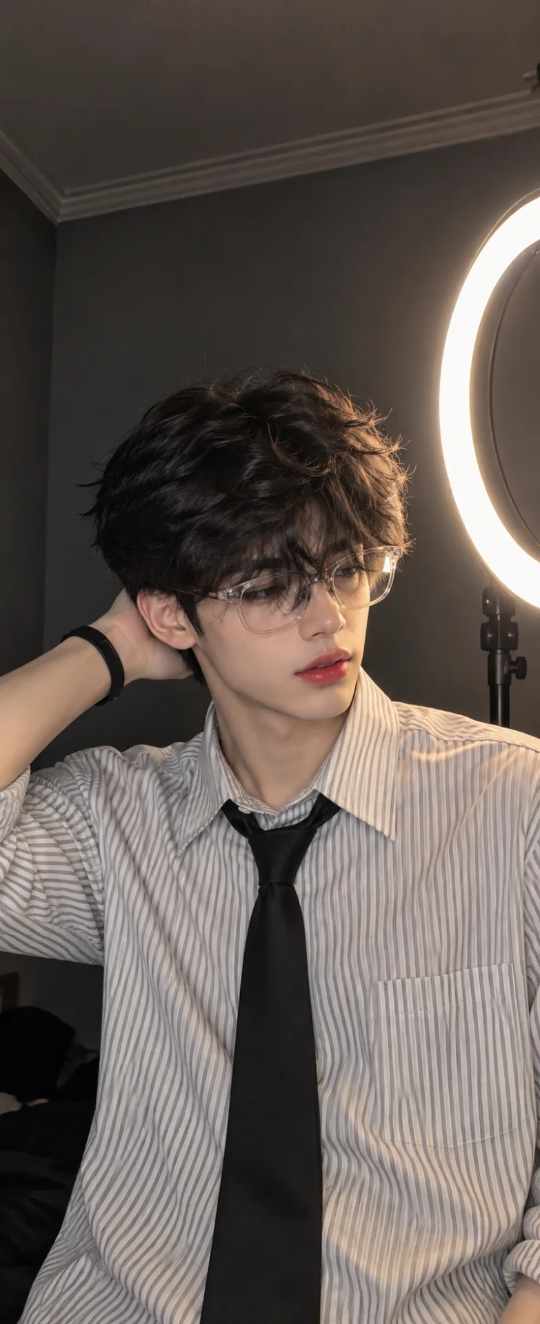 aspect ratio 9:16 , Keep the person exactly as shown in the reference image with 100% identical facial features, bone structure, 4K