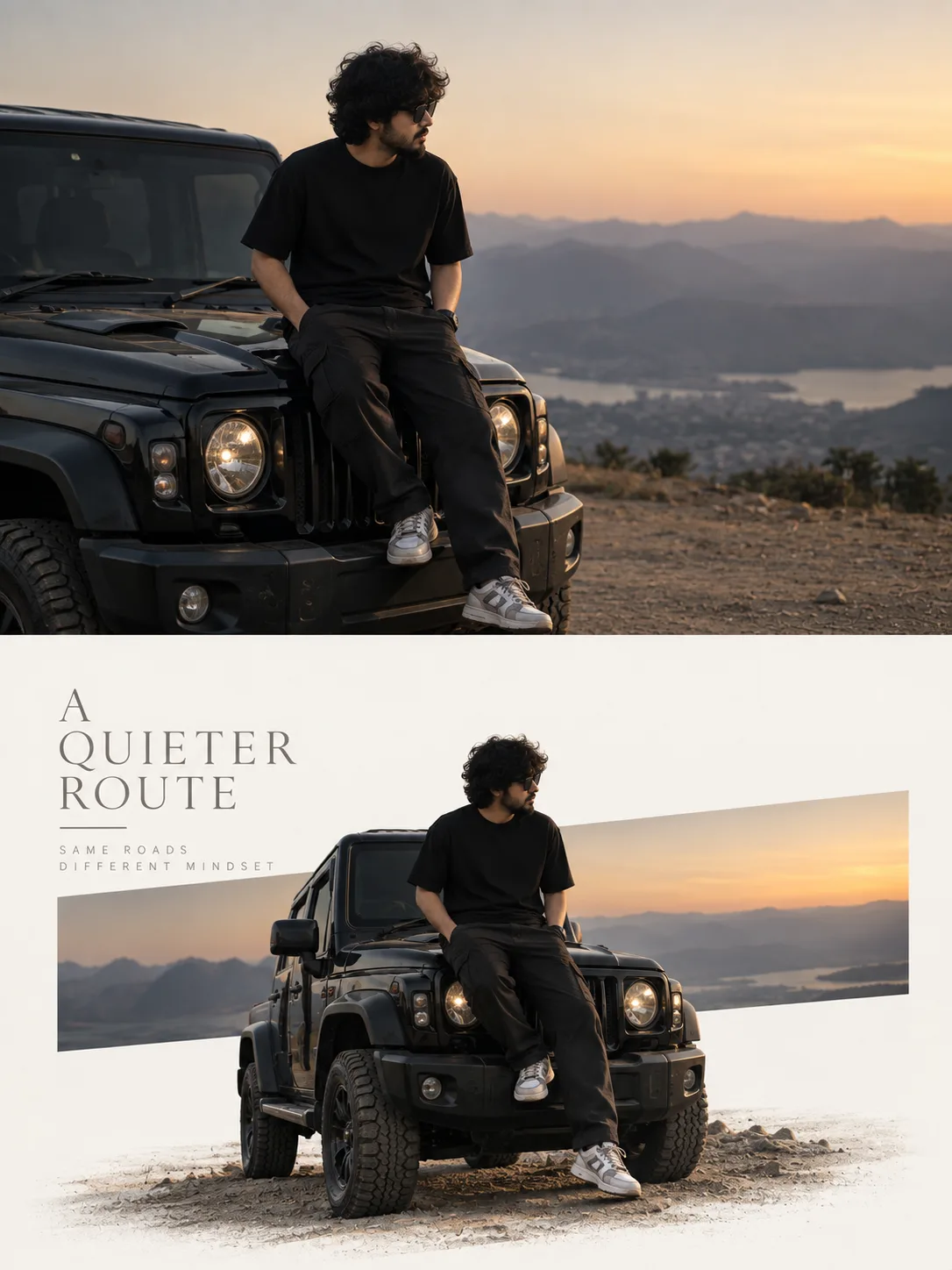 Premium Editorial Poster — Original Photo + Narrative Reconstruction Create a separate, independent premium editorial poster for each