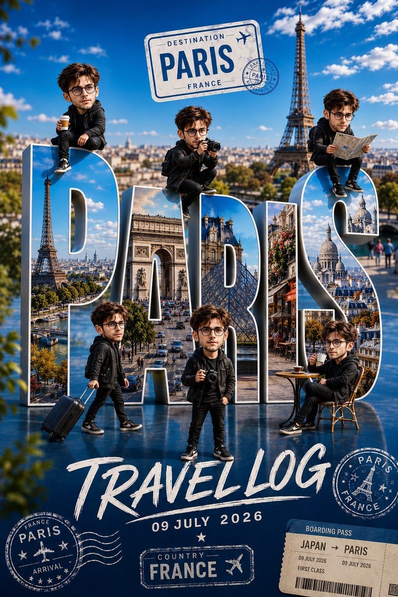 Gpt image 2.0 on chatGPT Prompt:⬇️ > Ultra-detailed Pixar-inspired 3D miniature travel poster for Paris, France.