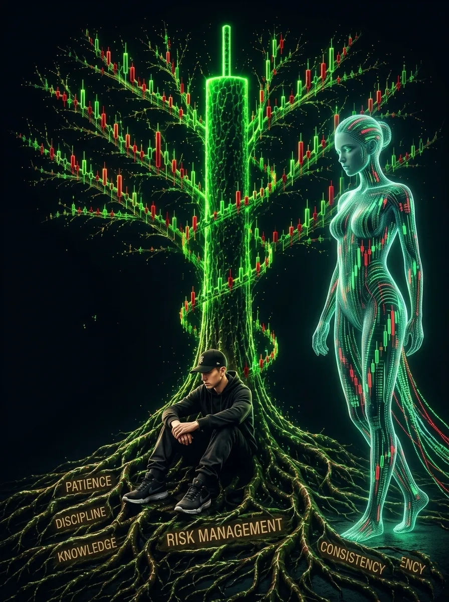 A high-quality 9:16 vertical cinematic illustration.