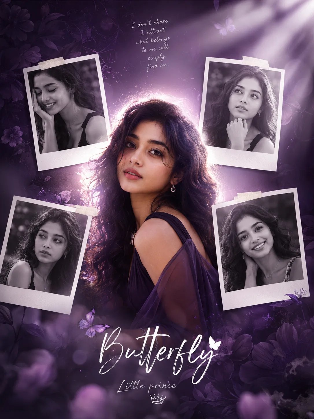 Dreamy Girl Portrait Collage