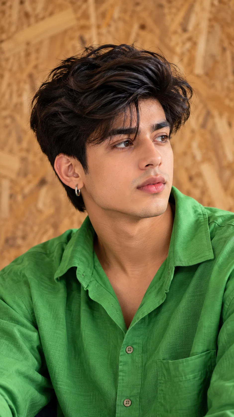 aspect ratio 9:16 , Keep the person exactly as shown in the reference image with 100% identical facial features, bone structure, 4K
