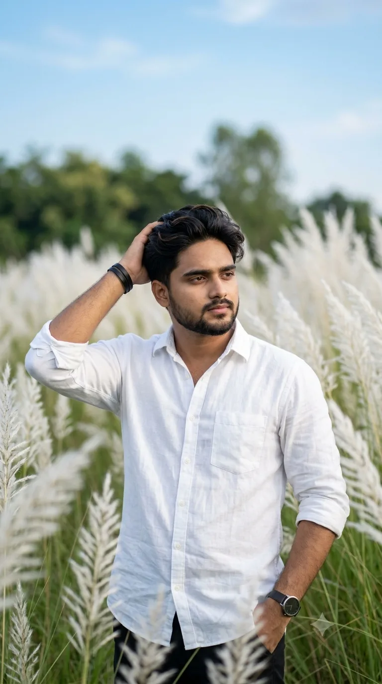 📸 Exact Image Generation Prompt Create an ultra-realistic cinematic outdoor portrait based specifically on the uploaded reference image.
