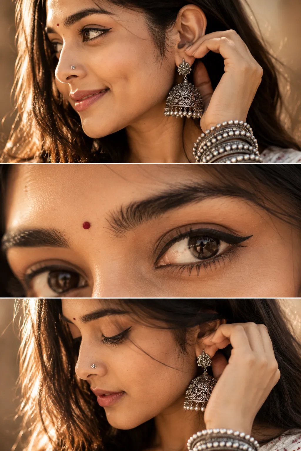 South Asian Woman Beauty Collage