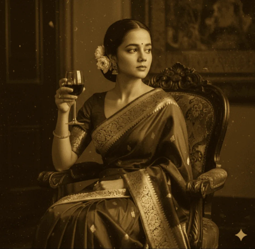 Turn this picture into A grainy yet glowing frame, drenched in golden sepia tones.