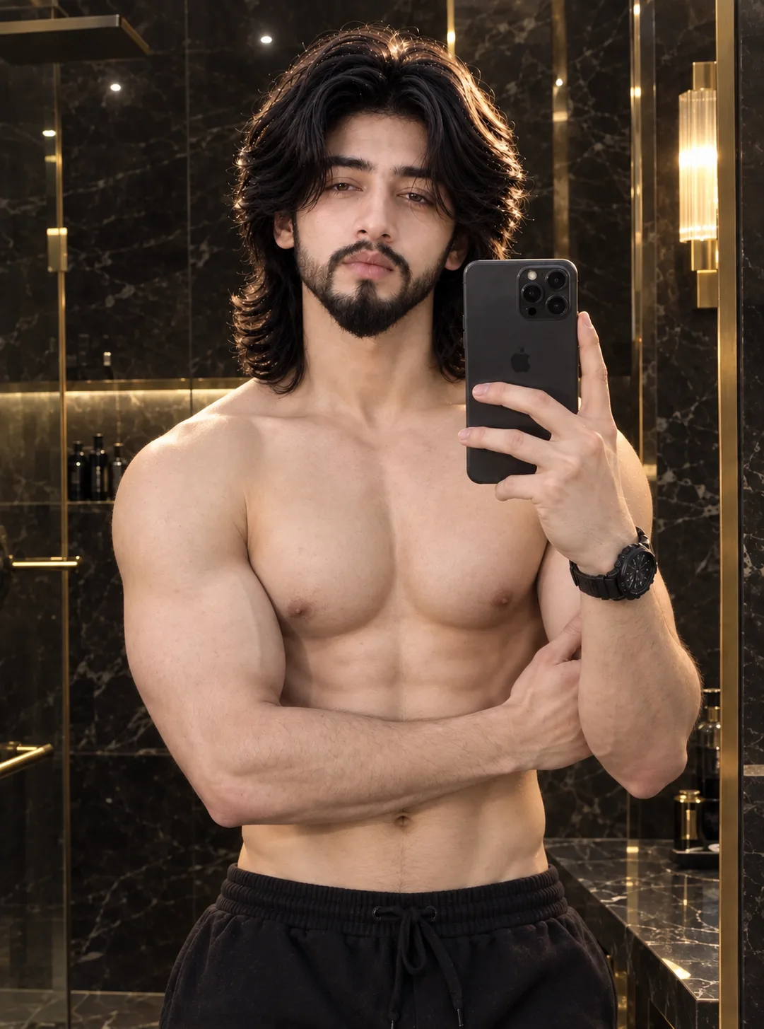 Hyper-realistic photo of the exact man, maintaining 100% facial identity and specific skin tone seamlessly.