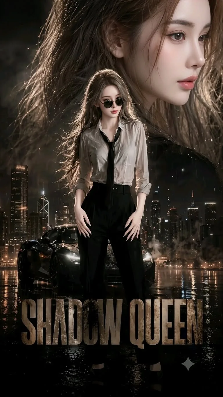 A movie poster composition featuring a beautiful young East Asian woman with long flowing brown hair.