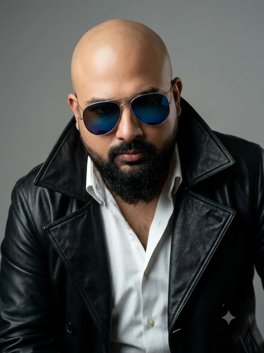 Generate Photorealistic close-up portrait of a handsome 30-year-old muscular man, thick dark well-groomed beard with dense natural volume,