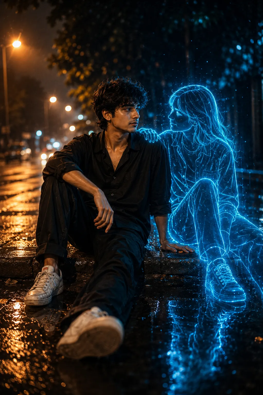 @Create image - Use the uploaded image as the exact composition, emotional tone, lighting style, and visual storytelling reference.