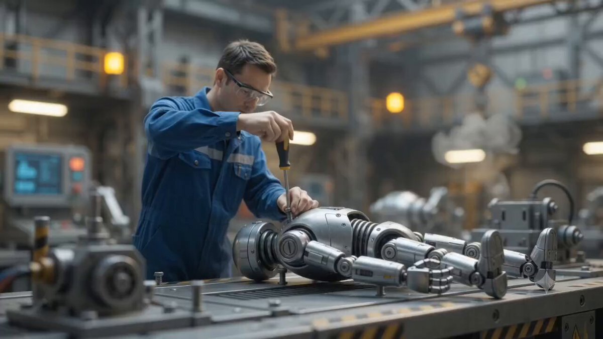 Miniature Robot Factory Cinematic