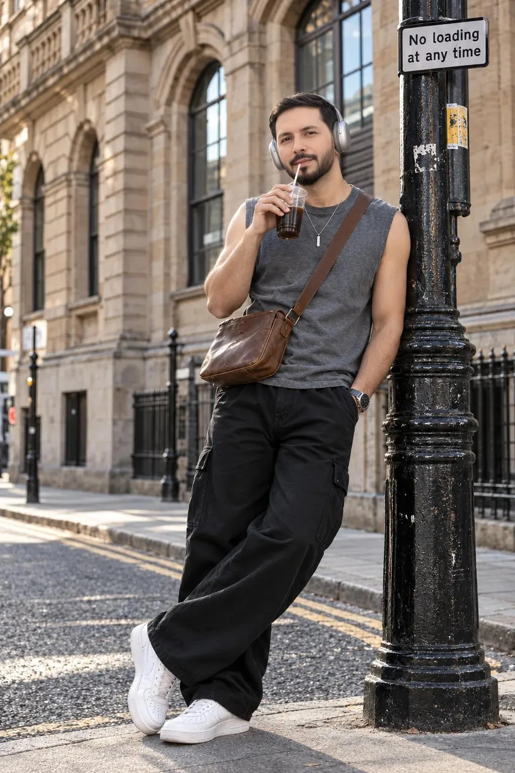 Create an ultra-realistic, high-resolution cinematic urban fashion photograph based specifically on the uploaded reference image.