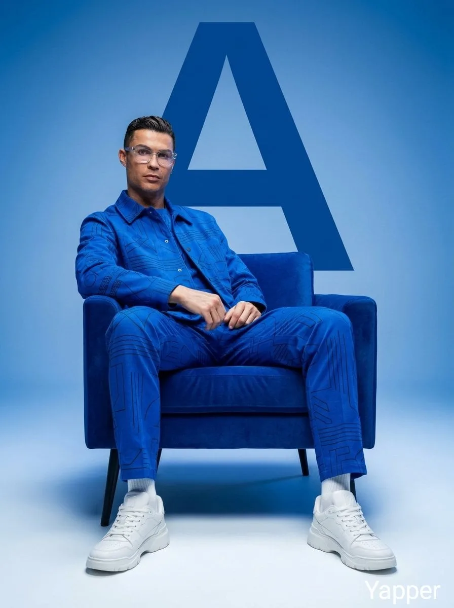 Minimalist fashion studio photoshoot featuring stylish people sitting confidently on a modern chair, monochromatic aesthetic, subjects