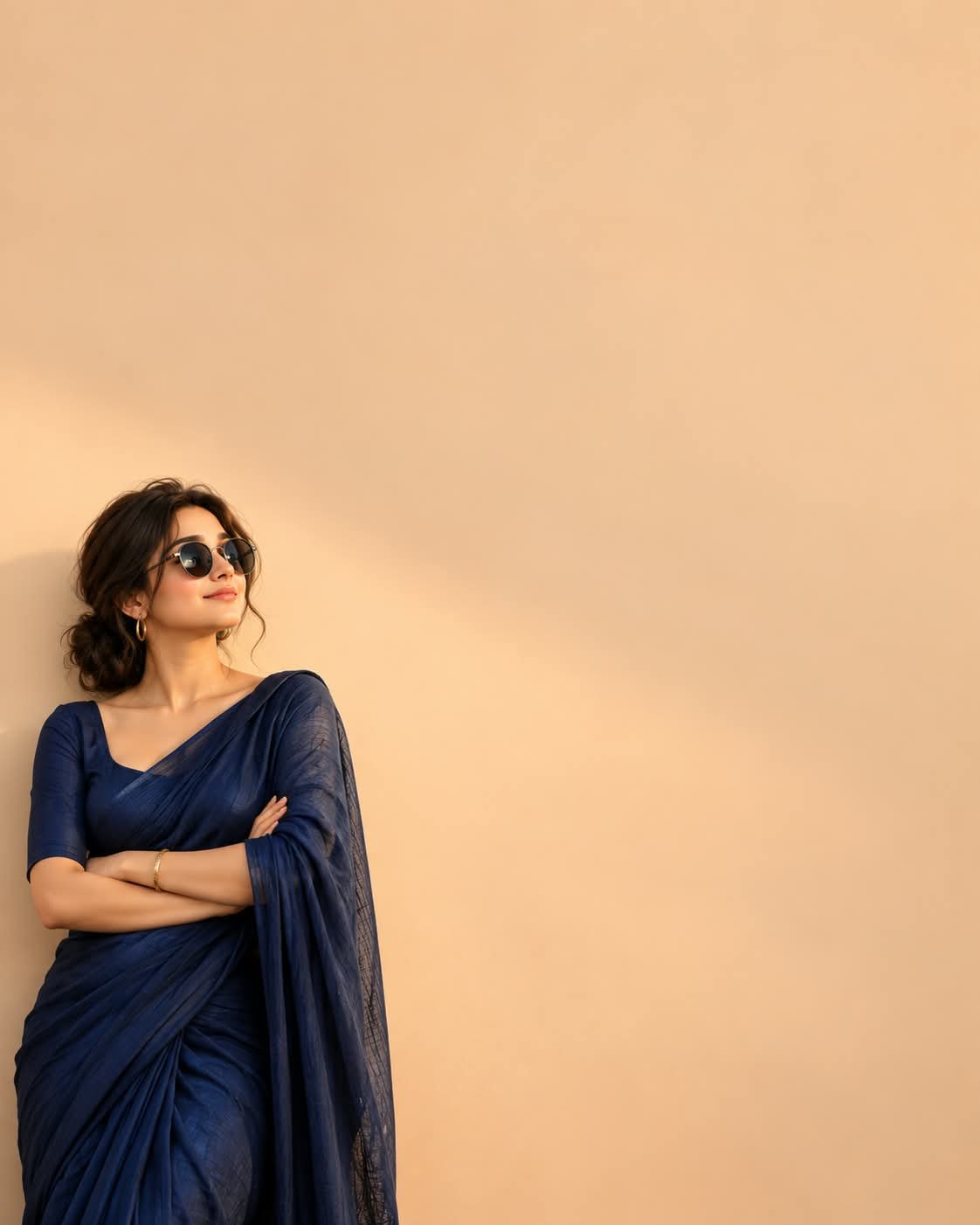 Minimalist South Asian Woman Portrait