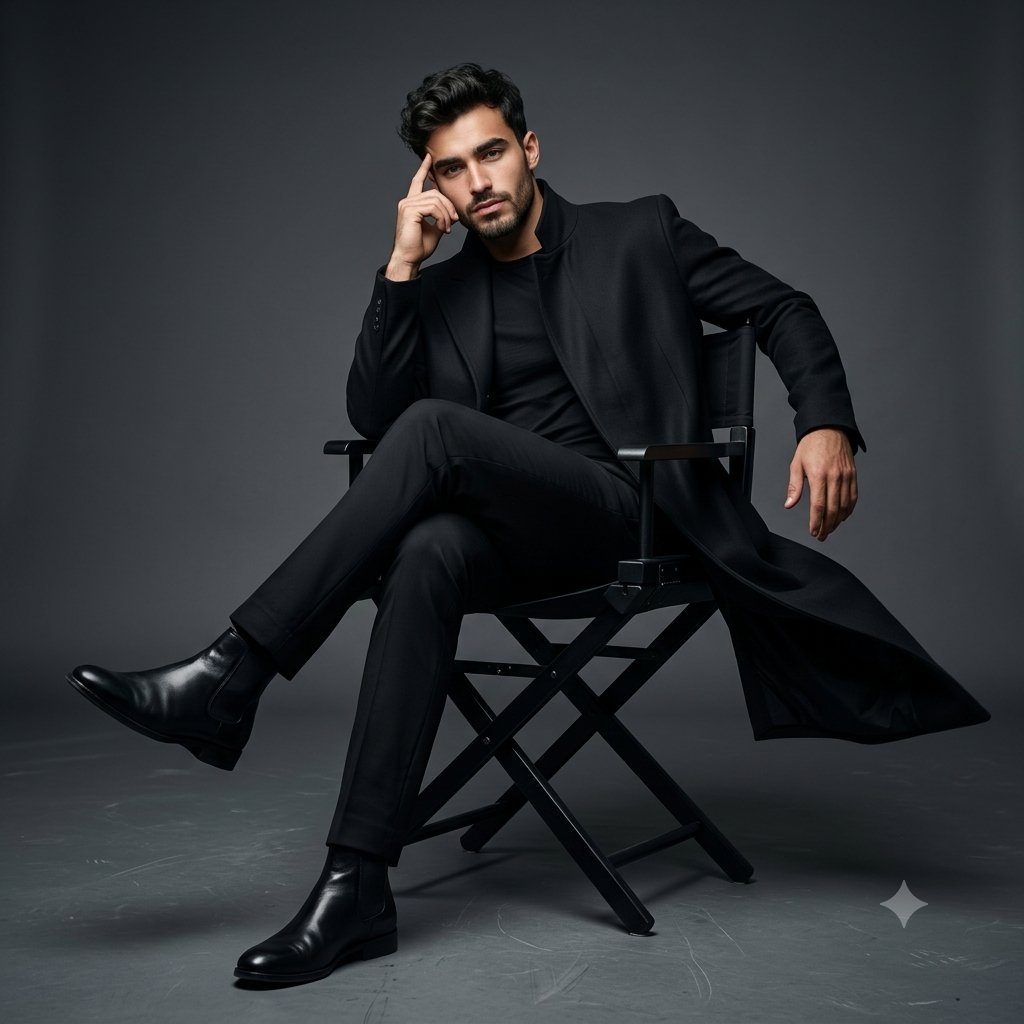 Man in Studio Portrait