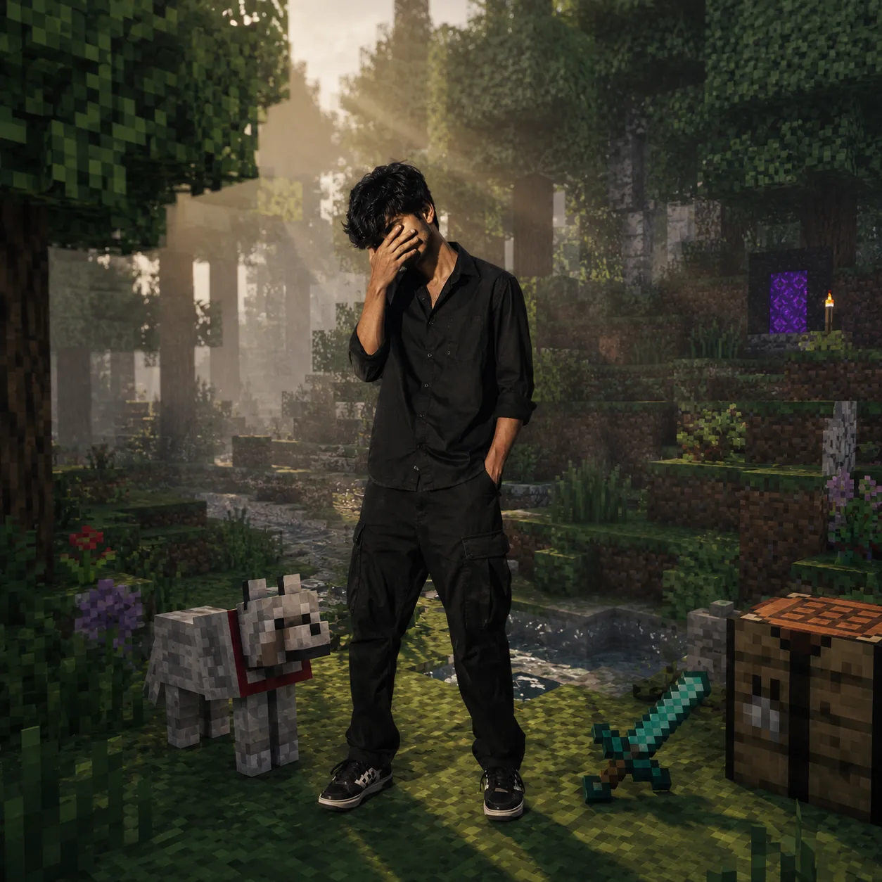 Style: High-quality cinematic Minecraft screenshot.