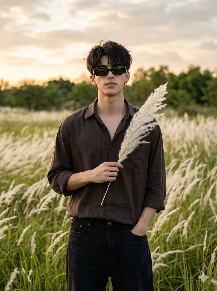 Golden Hour Field Portrait – Ultra Realistic Face Lock