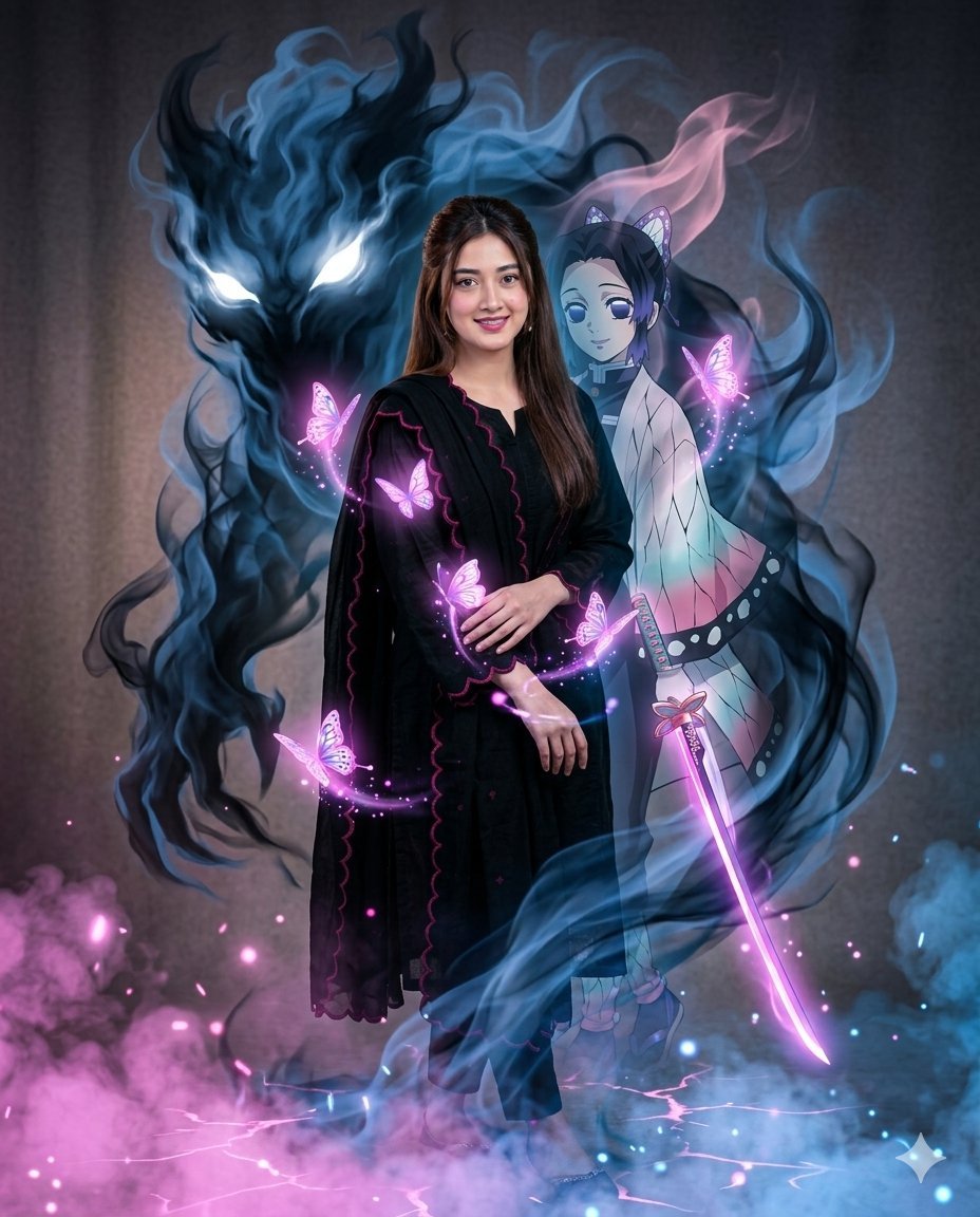 Image using on google Gamini Nano Banana pro Prompt Keep the person exactly the same — same real face, natural facial features, hairstyle,