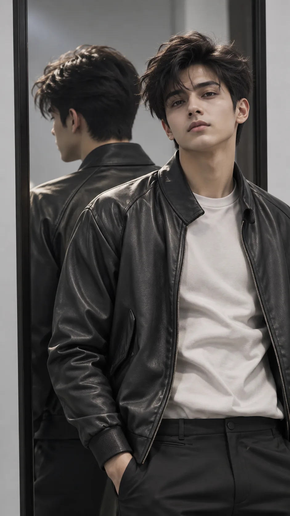 aspect ratio 9:16 , Keep the person exactly as shown in the reference image with 100% identical facial features, bone structure, 4K