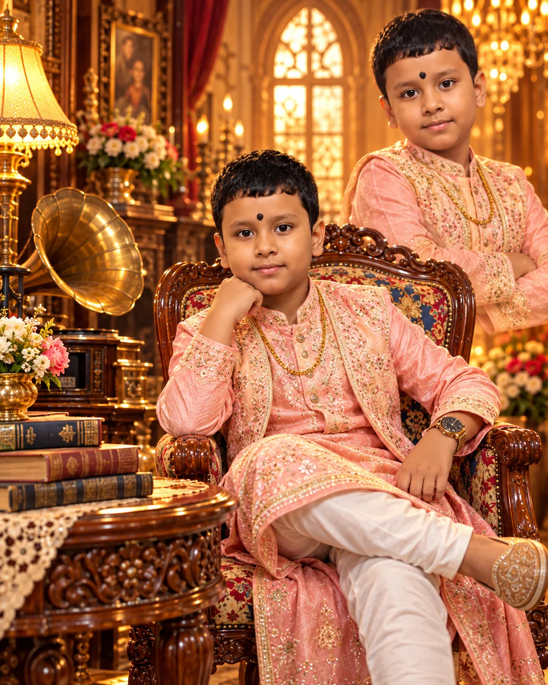 Create an ultra-realistic, premium cinematic portrait using the uploaded child’s photo as the reference.