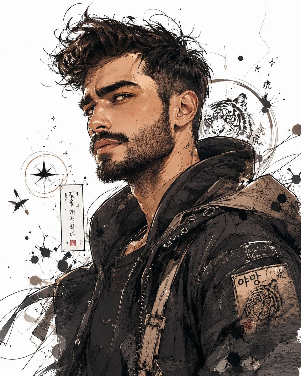 Image created on Gpt 2 Prompt: Create an illustration of what you imagine “me” to be like: A Korean-style illustration featuring a