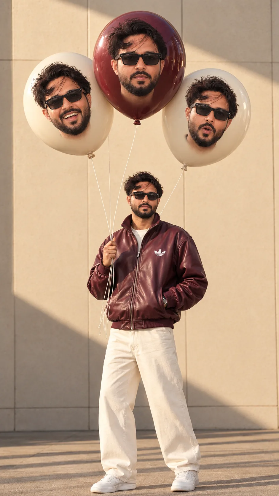 Create an ultra-photorealistic, high-end cinematic vertical 9:16 full-body fashion photograph, closely recreating the visual concept of the