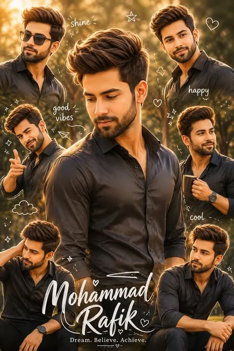 An absolute visual masterpiece, hyper-photorealistic and ultra-detailed multi-layered character montage portrait capturing a highly