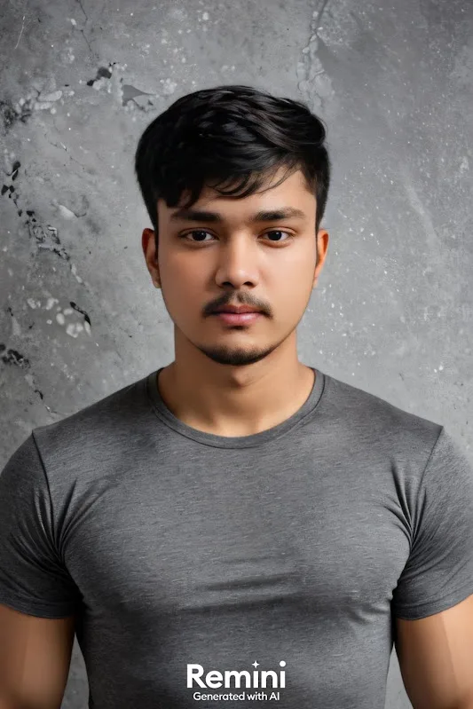 Create an ultra-realistic professional studio portrait of the same young man shown in the reference images.