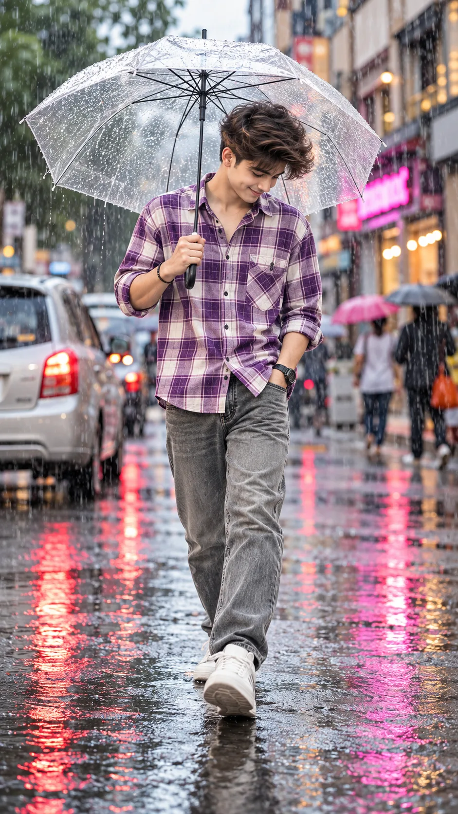 Rainy Vibes 🌧️💜 | Lost in the City ✨