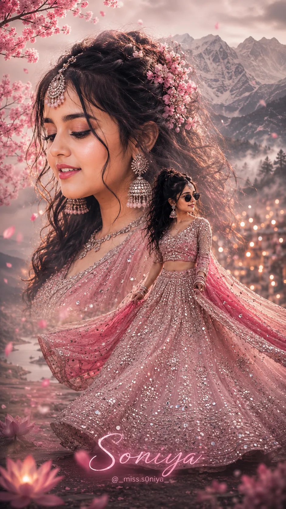 Indian Bride Double Exposure