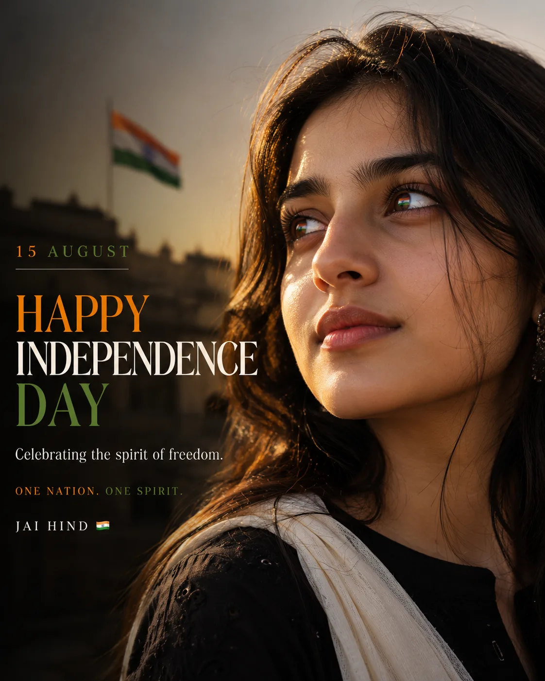 India Is Reflected in Me — Cinematic Independence Day Portrait