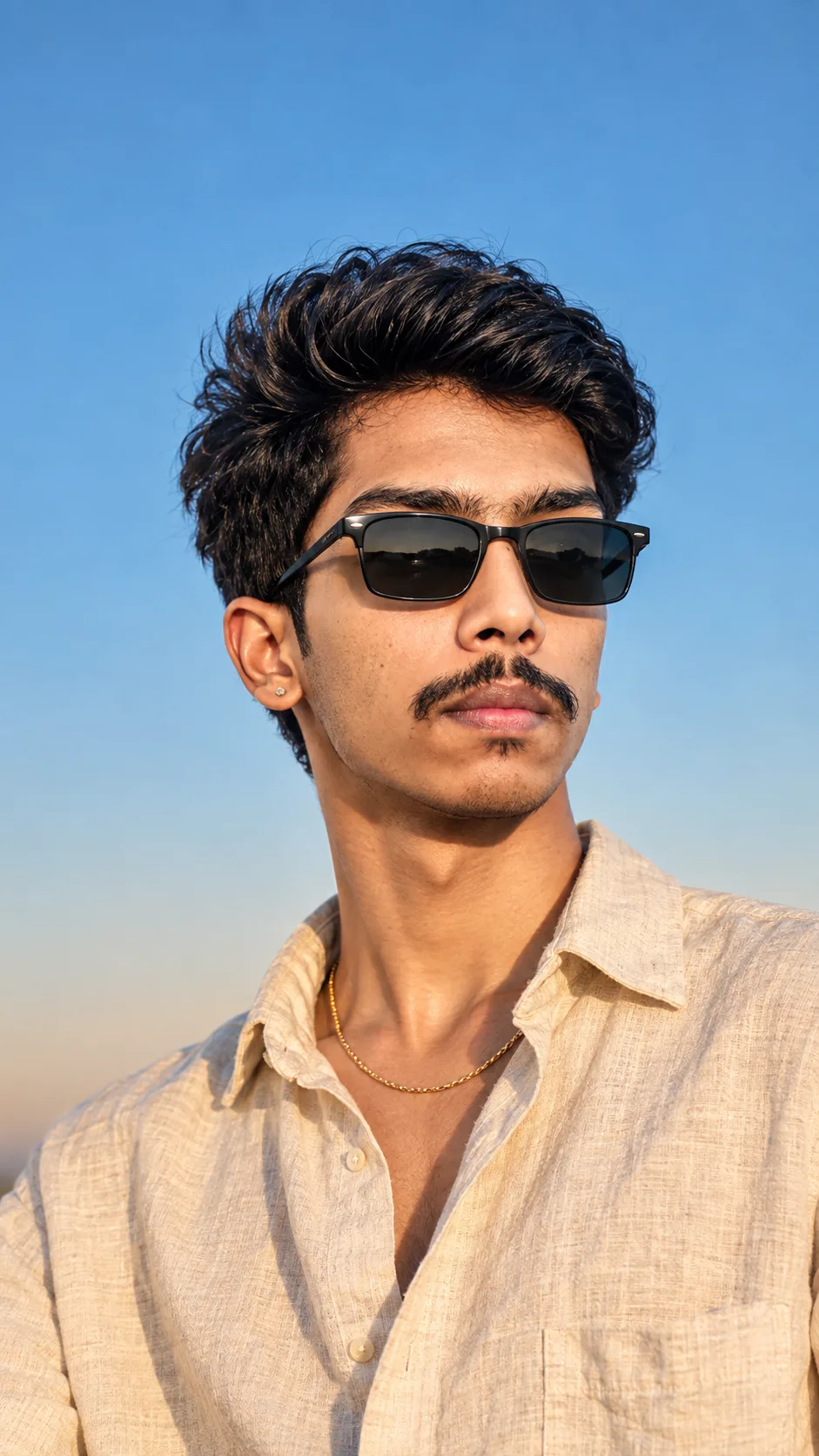 Create an ultra-realistic, high-end cinematic vertical portrait of the person from the uploaded reference image.