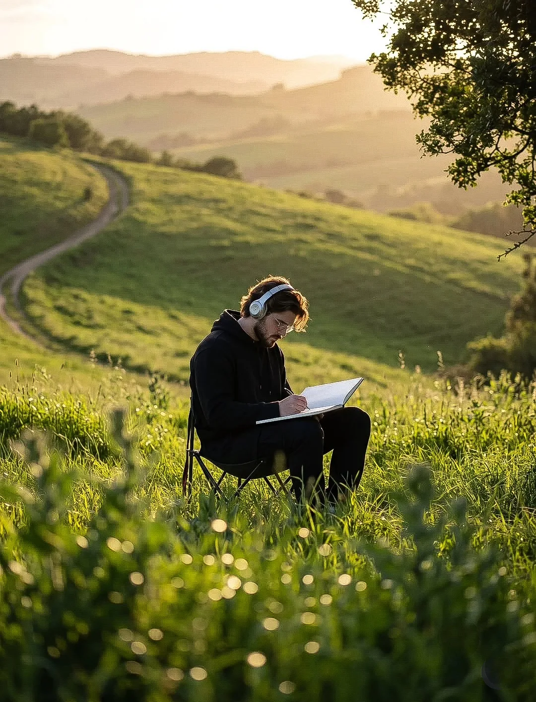 Create an ultra-realistic environmental documentary photograph using the uploaded photo only as the strict facial identity reference.