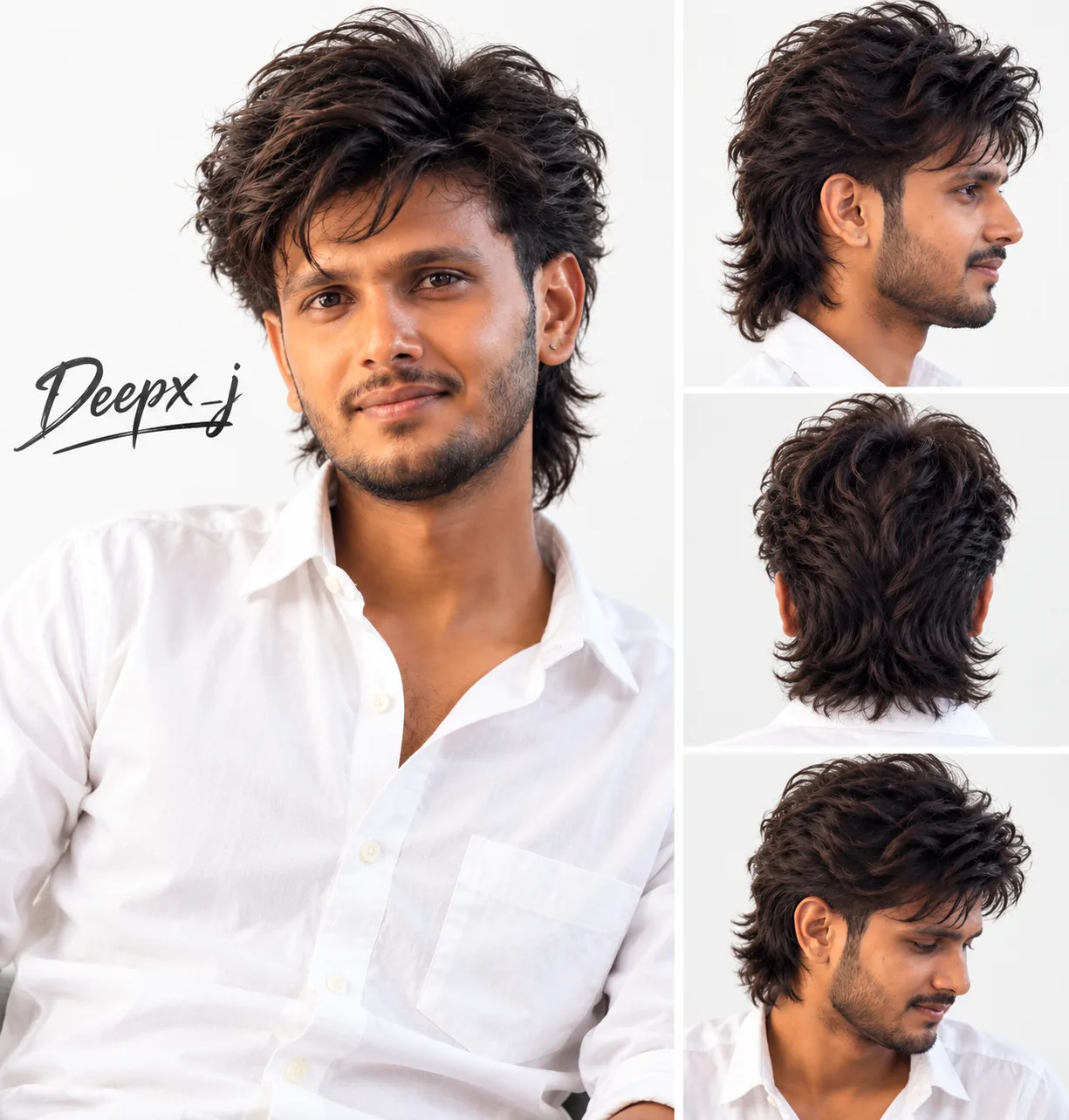 Create an ultra-realistic, high-resolution professional hairstyle lookbook portrait based specifically on the uploaded reference photo.