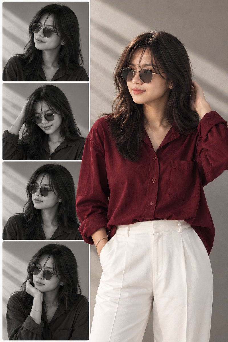 Fashion Editorial Collage Portrait