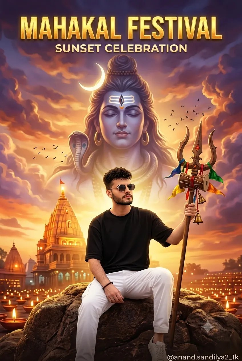 Mahakal Festival Poster Sunset