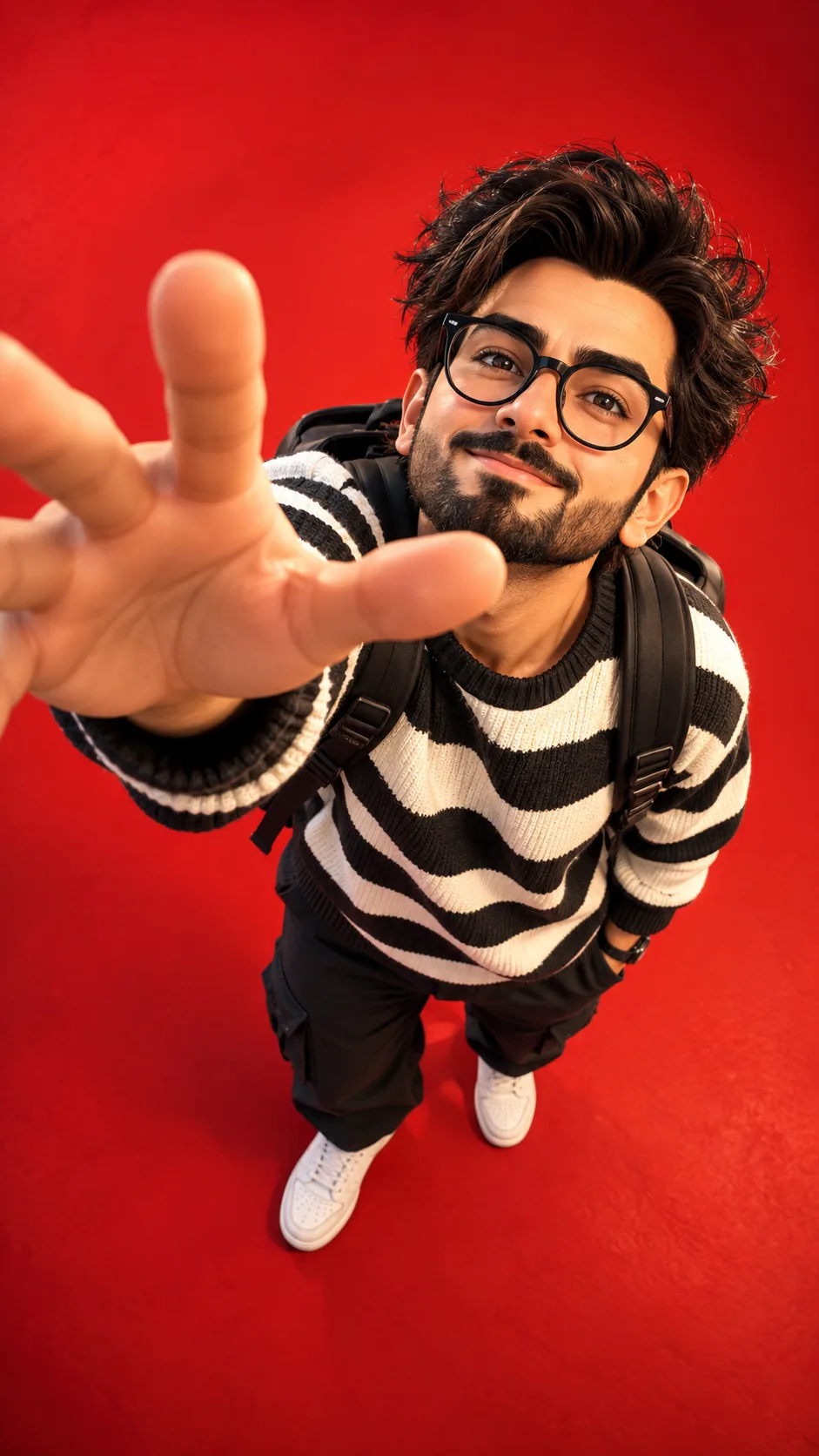 Create a highly detailed 3D cinematic cartoon portrait using my uploaded photo as the EXACT identity reference for the character.
