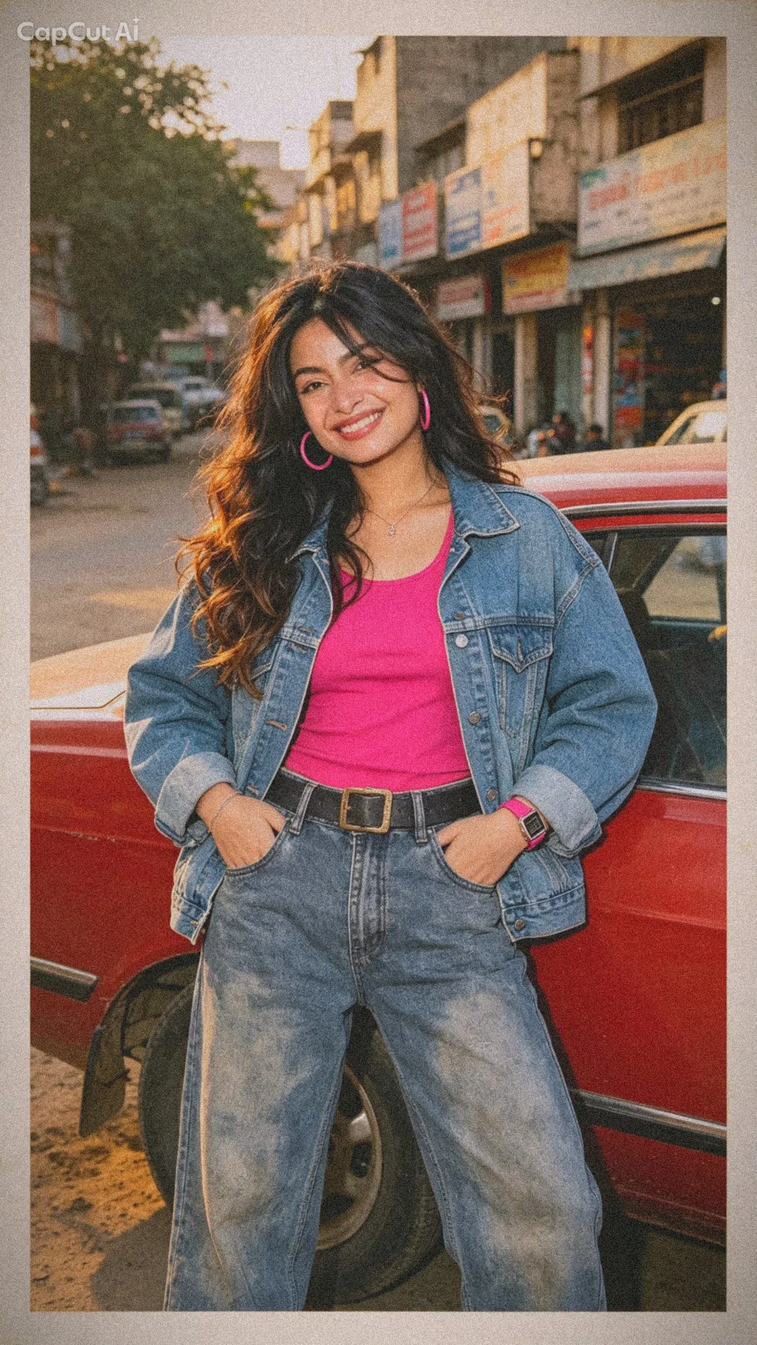 Create an ultra-photorealistic 9:16 vertical vintage fashion photograph using the uploaded normal photograph as the EXACT identity