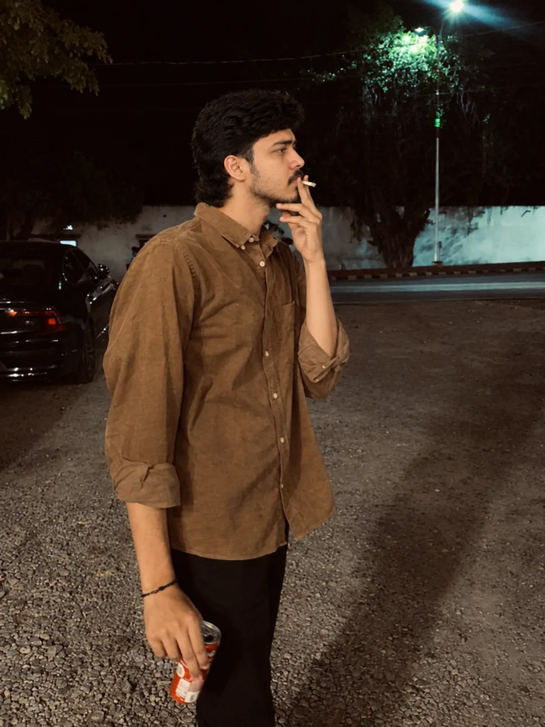 Moody Night Street Portrait