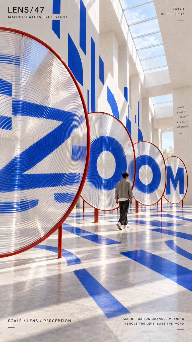Typography with Light and Space